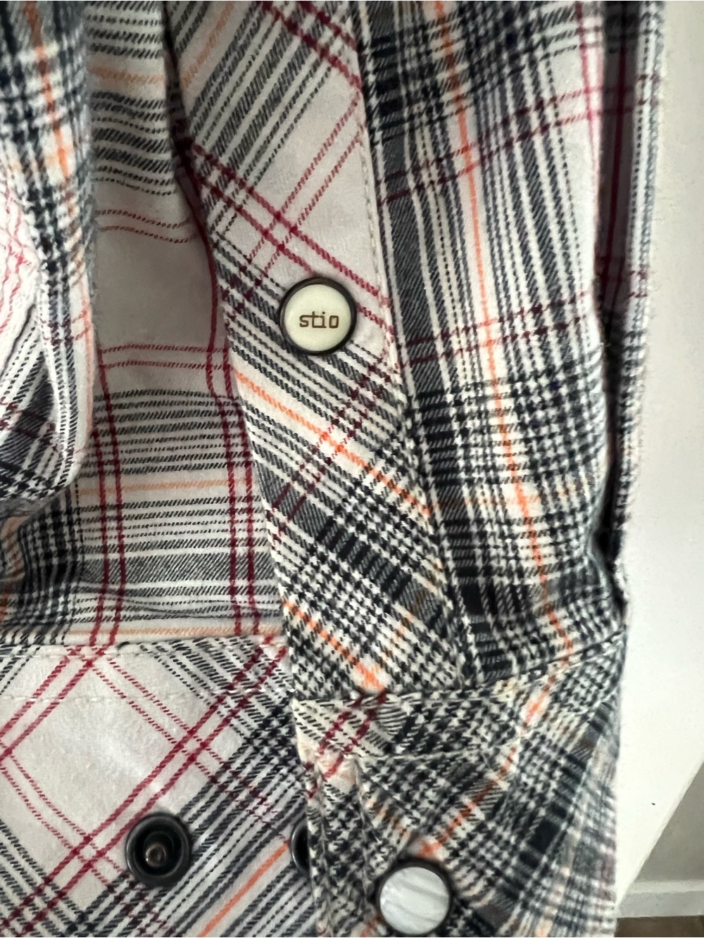 Stio Hayden Plaid Pearl Snap Western Shirt Men’s Large - Picture 6 of 14